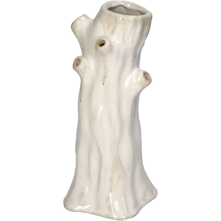 Vase Myko Weiss Steingut 25 cm