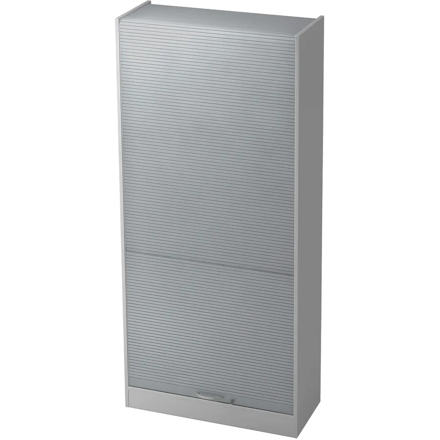 Aktenschrank Office Silber, Grau Holzwerkstoff, Kunststoff B 90 cm H 200.4 cm