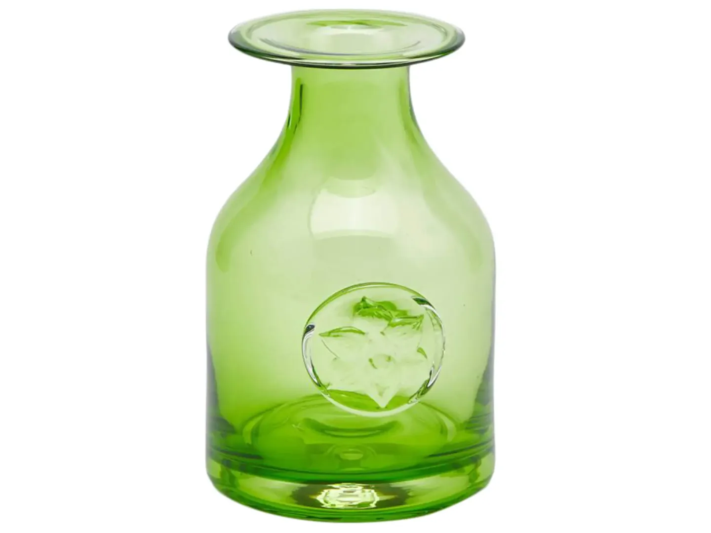 Edg Vase Flaschenvase mit Wappen Grün H: 15 cm Grün | Schubiger Möbel