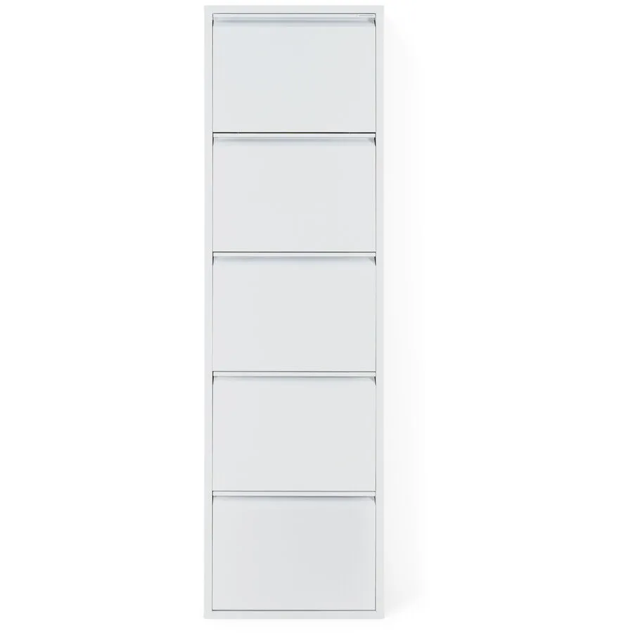 Spinder Design Schuhschrank Hesta Weiss 50 cm 169 cm