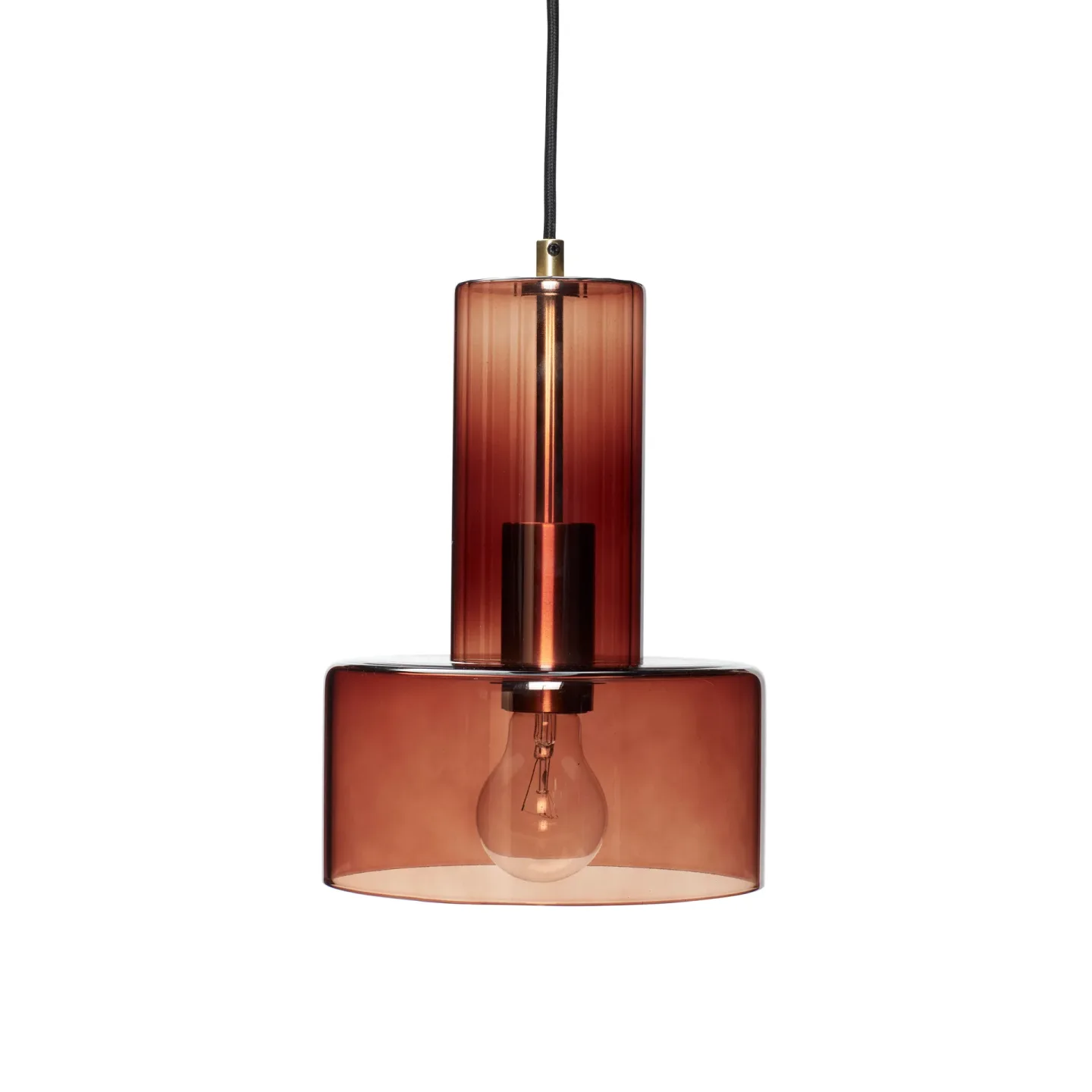Hübsch Ripple Pendelleuchte Amber