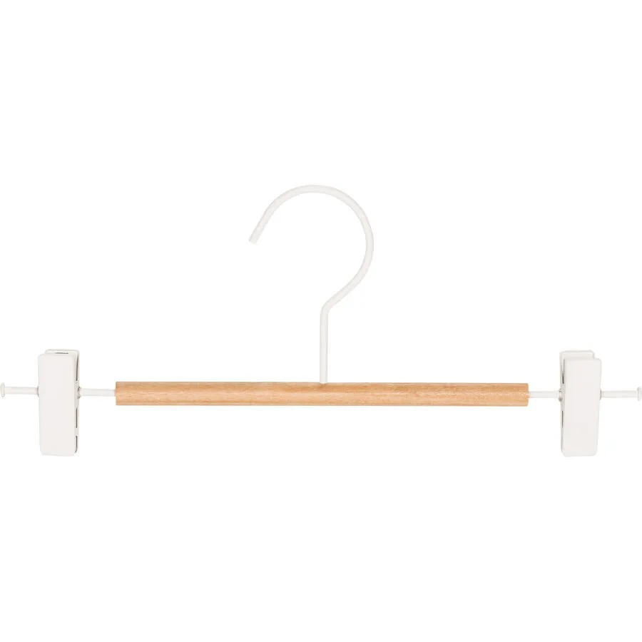 Kleiderbügel-Set Lamina weiss lackiert Holz/Metall Set