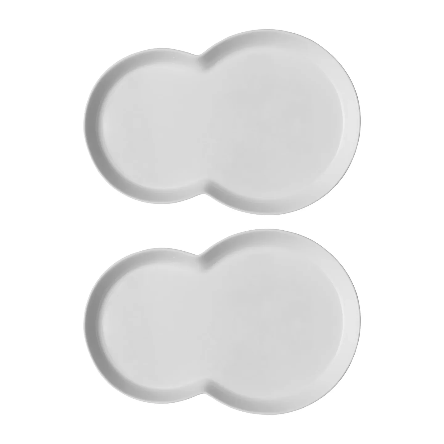 Vipp Vipp214 Brunch-Teller 16x24 cm 2er Pack White