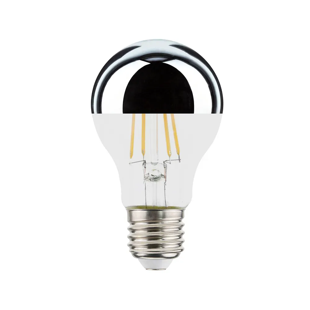 Airam LED Top Mir Glühbirne E27 Transparent/silber, 2700K 680lme 7W