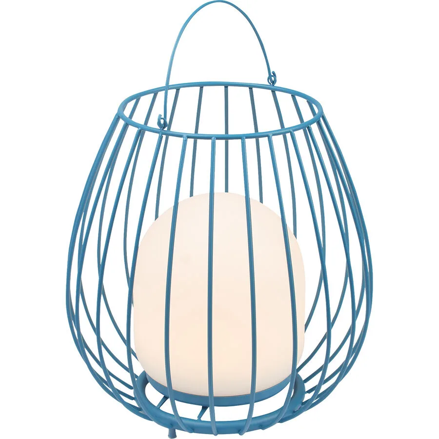 NORDLUX Tischlampe Jim Blau Metall B 28 cm H 38.4 cm - Tischlampe