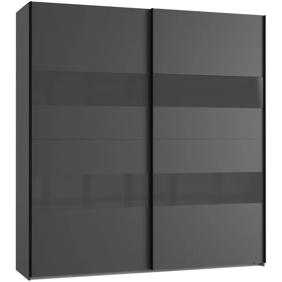 Kleiderschrank Akshay graphit Holzwerkstoff B 225 cm