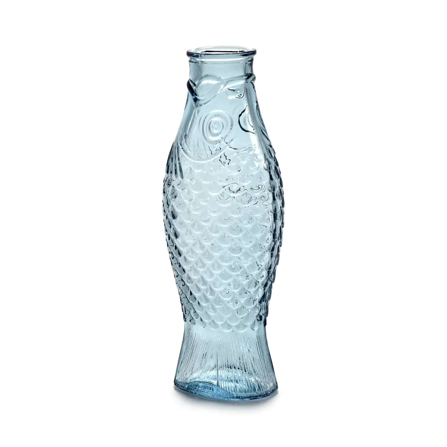 Serax Fish & Fish Glasflasche 85 cl Light blue