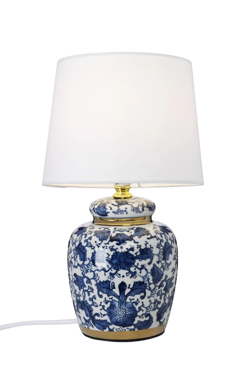 Cottex - Klassisk blå 30cm - Bordslampa - Blå