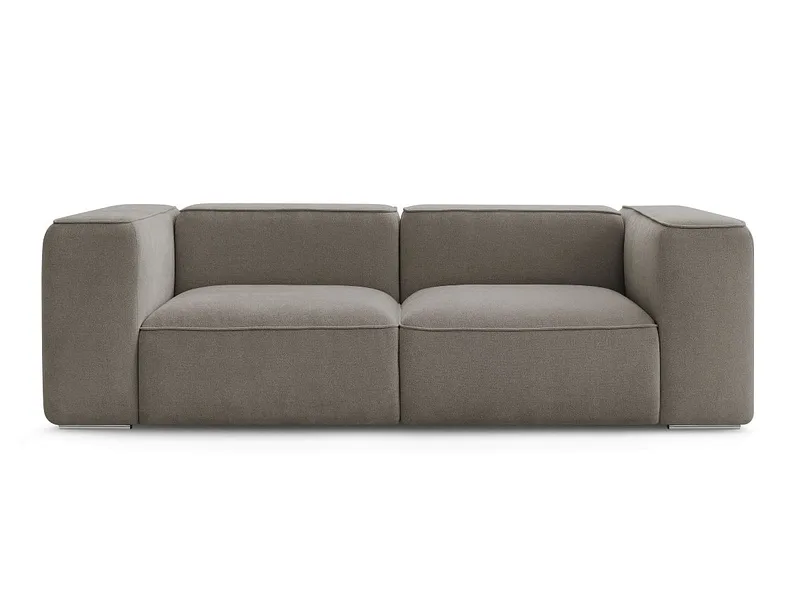 2er Sofa BOBOCHIC ZEPHYR Stoff mit Textur taupe