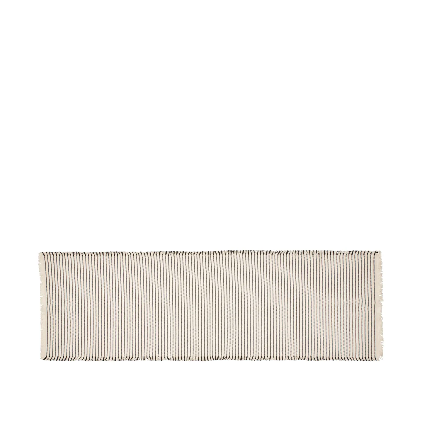 Broste Copenhagen Elouise Läufer 140 cm Knochenweiß-Schwarz