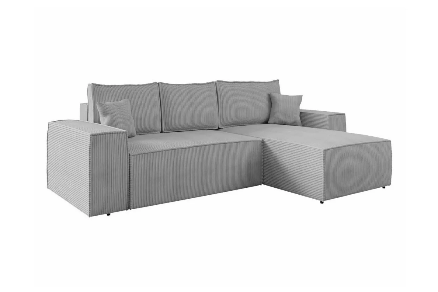 Knocklong 3-sits Hörnbäddsoffa - Ljusgrå