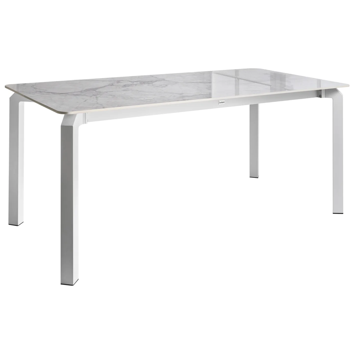 Matbord utomhus Feletto 90x180 cm Sten Vit - Vit