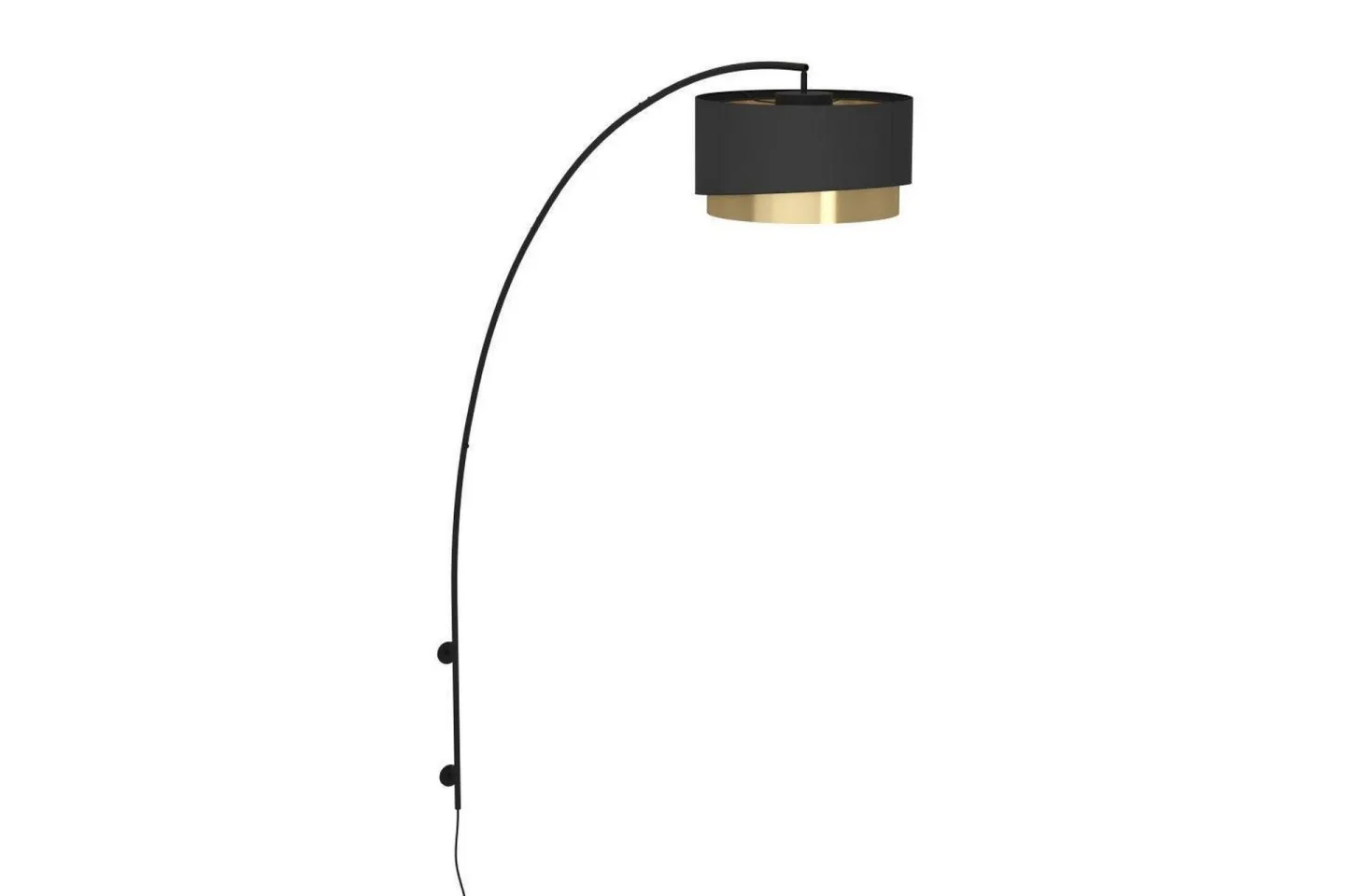 Vägglampa Eglo Manderline Svart/Mässing -