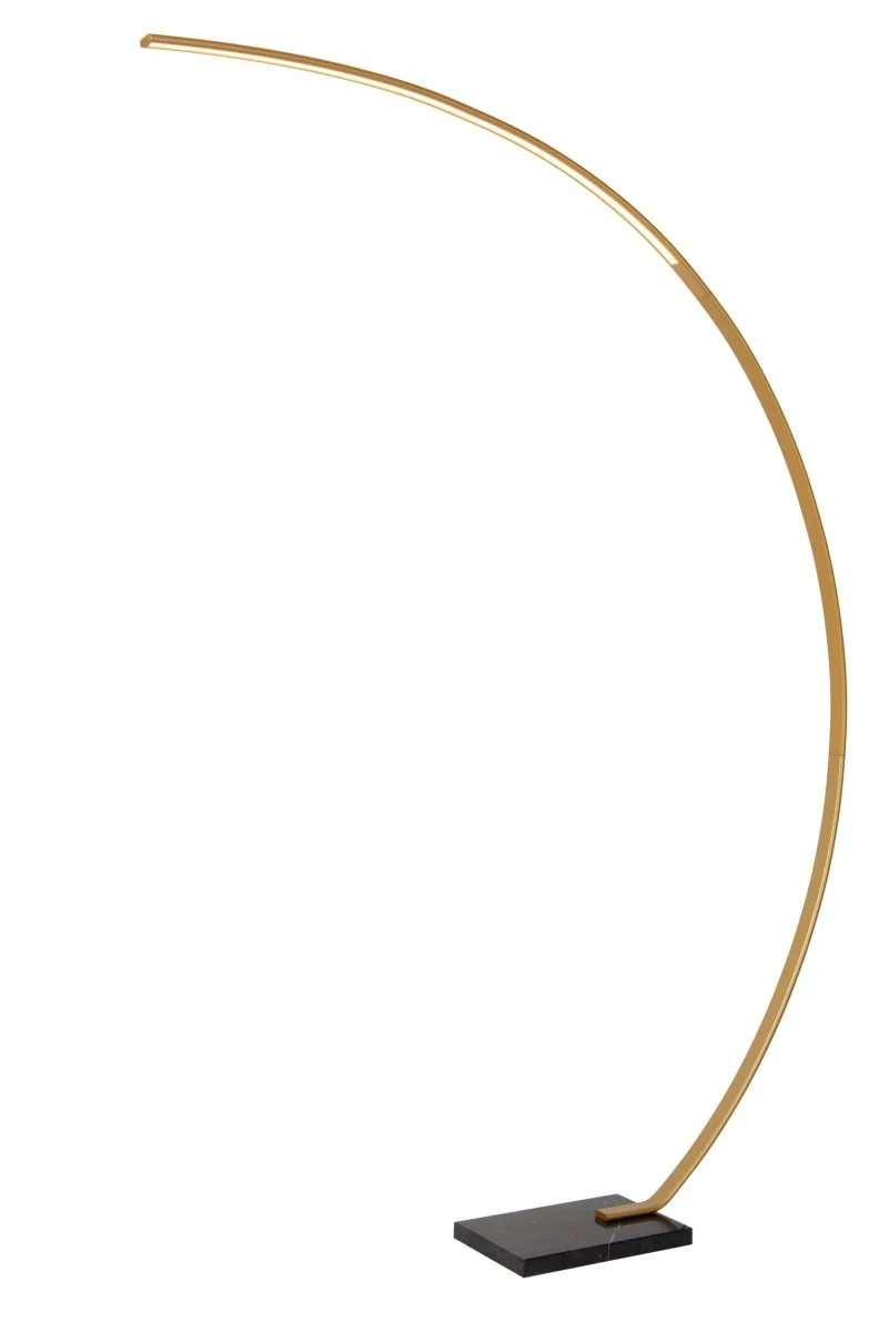 Lucide - Curve - Golvlampa - Mattguld/mässing