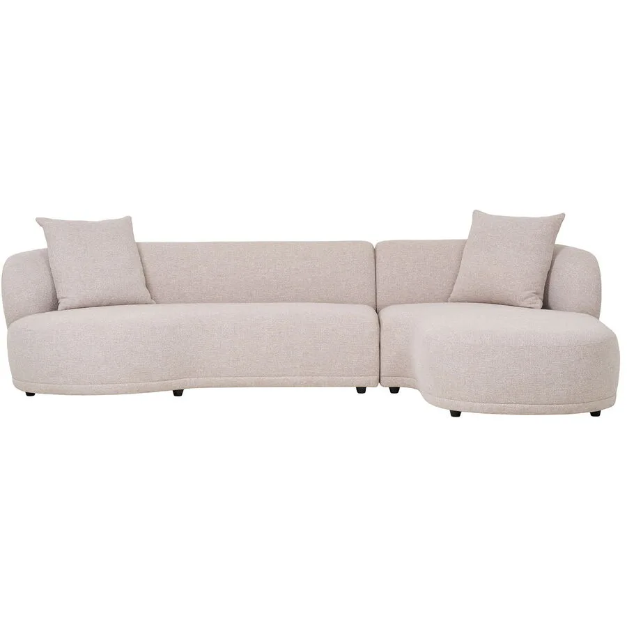 Ecksofa Mondra Polyester natur B 294 T 175 cm