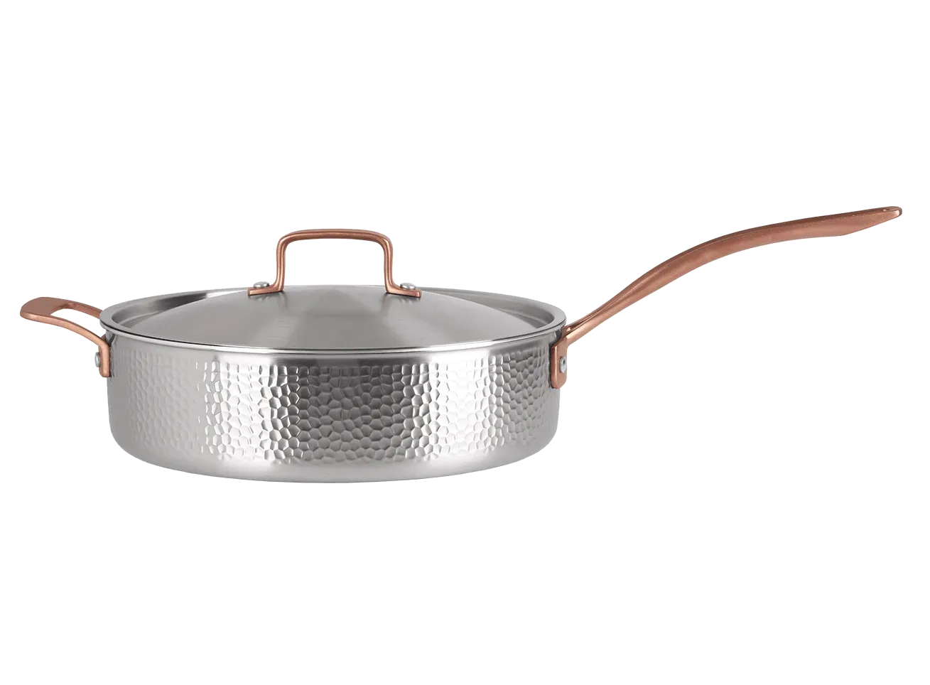 Sautépfanne mit Deckel 28 cm – Edelstahl