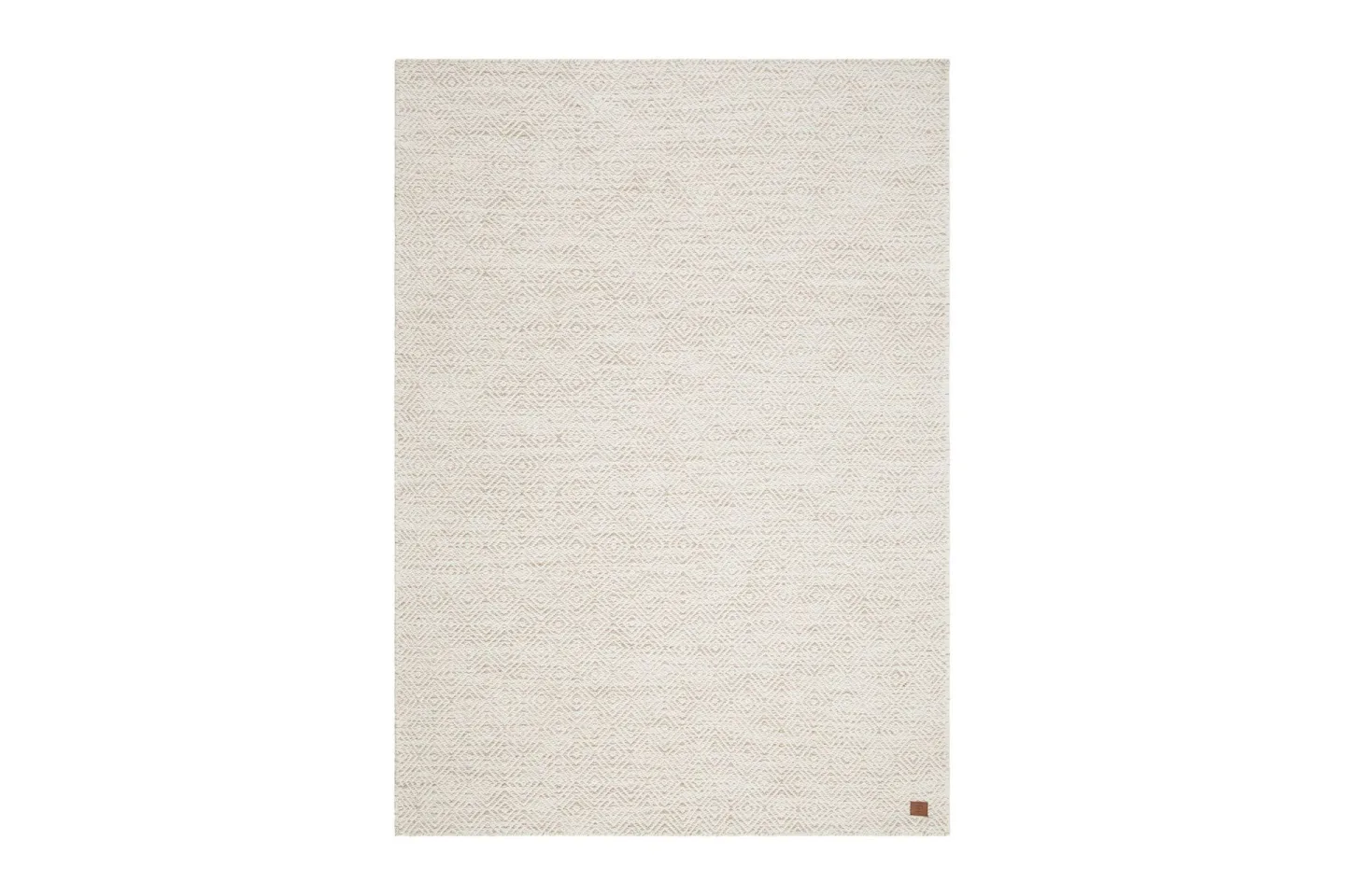 Gåsöga Ullmatta 140x200 cm Rektangulär - Beige