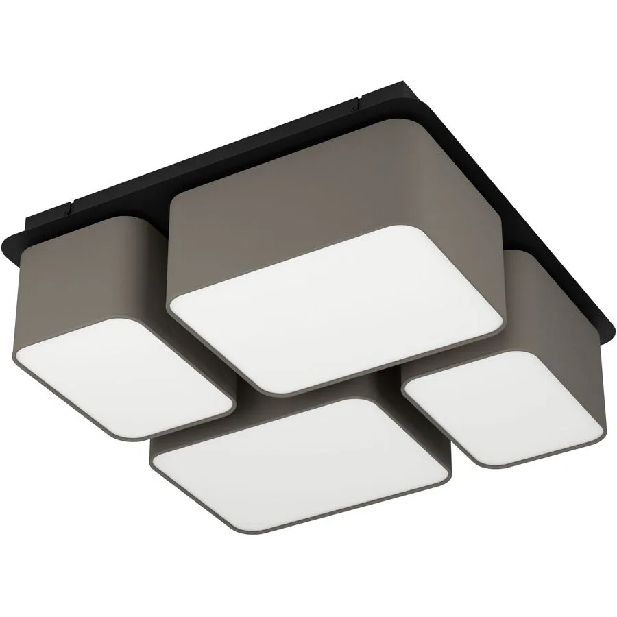 Eglo Deckenlampe Mordazo Schwarz Stahl 51 cm 17.5 cm