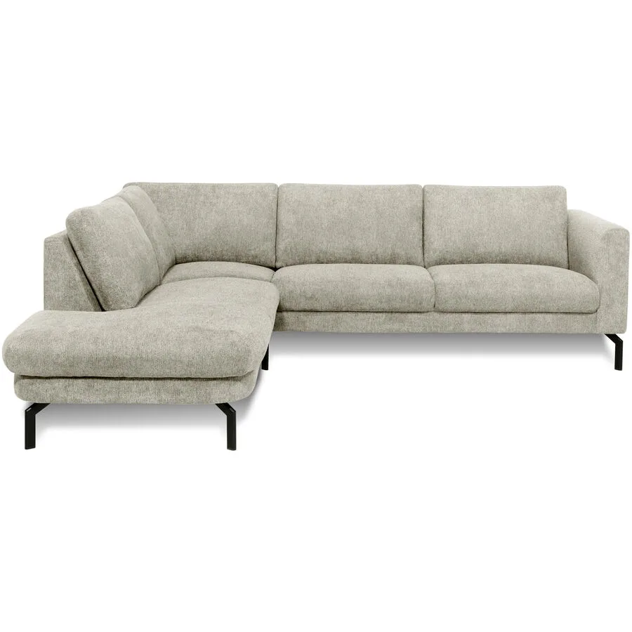 Ecksofa Gomero Rechts Stoff hellgrau B 264 T 220 cm
