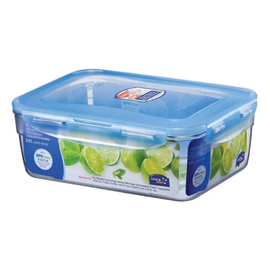 Lock&Lock Vorratsdose Sound Lock 1 Stk Tritan T 19 cm - Farbe: transparent, blau