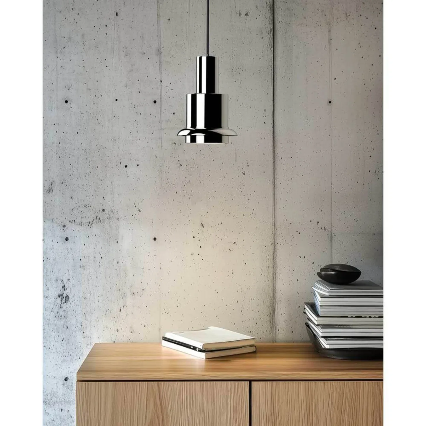 Chaumont Pendelleuchte Ø15xH22 Nickel/Nickel - DCW - Wohnzimmer - Metall