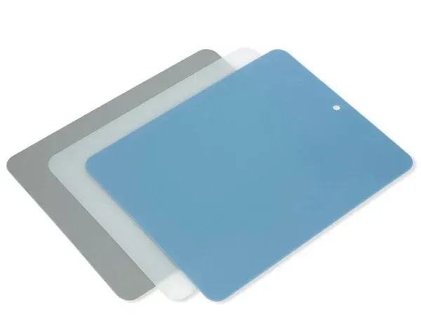 Funktion Funktion Schneidebrett Kunststoff 37x29 cm 3er-Pack Grau-blau-transparent