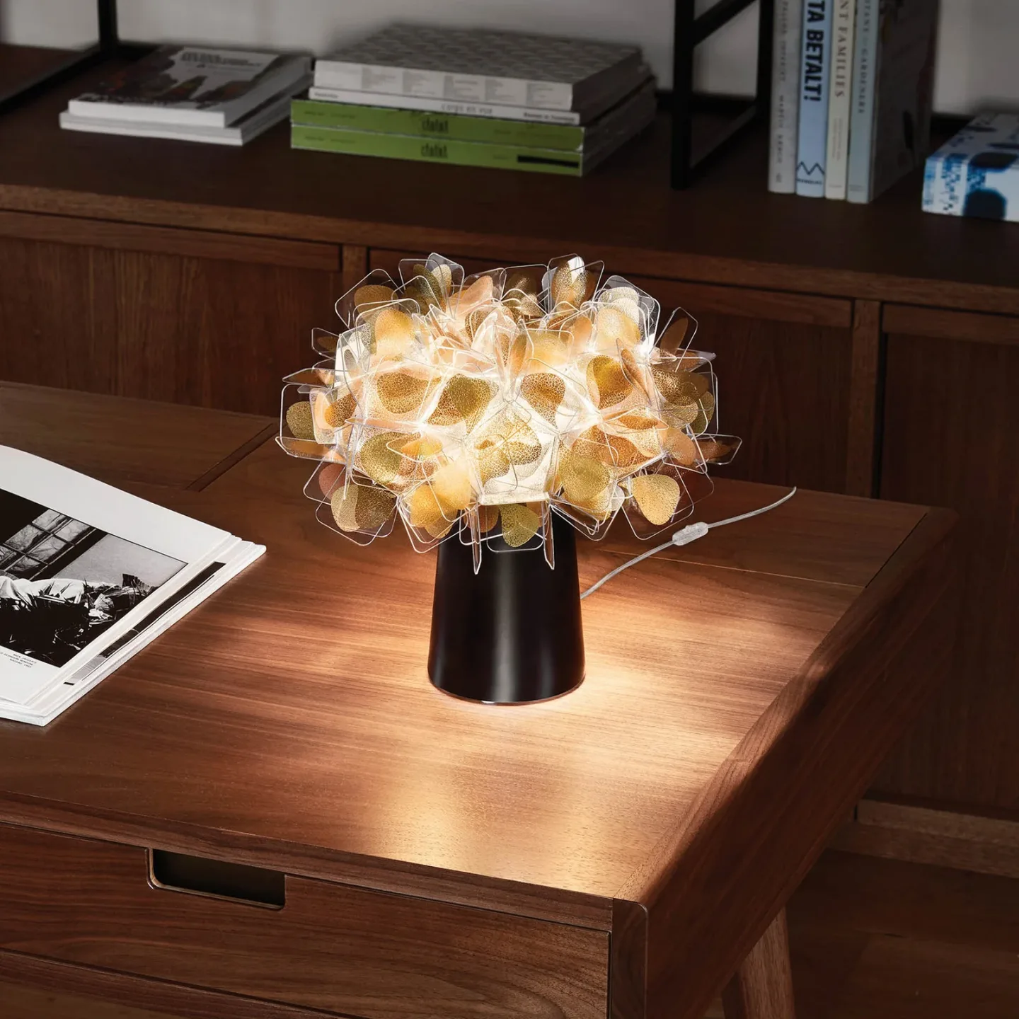 Clizia Bordlampe Mama Non Mama Gold/Black - Slamp Clizia Mama Non Mama - Stue - Design - Plast - Med skjerm