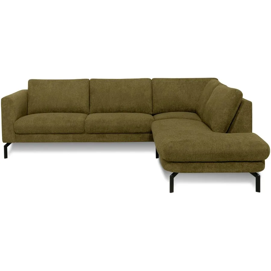 Ecksofa Gomero Rechts Stoff senfgelb B 264 T 220 cm