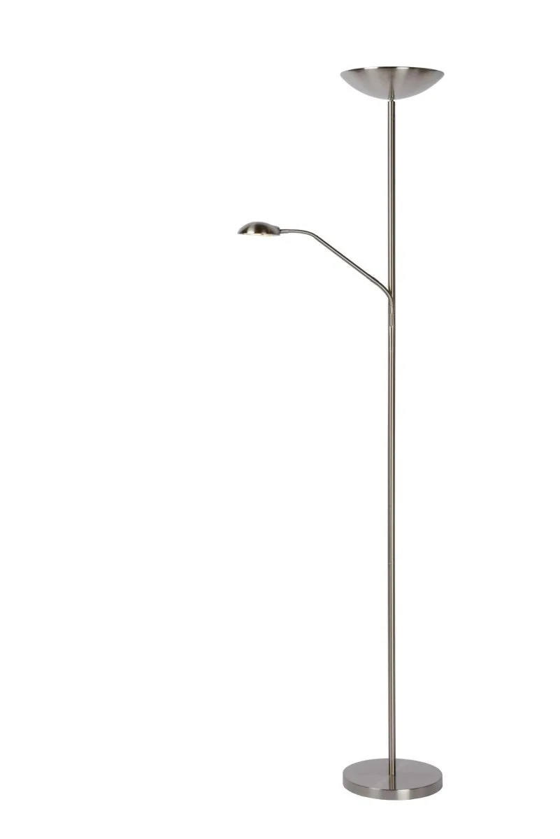 Lucide - Zenith 2 - Golvlampa - Satin krom