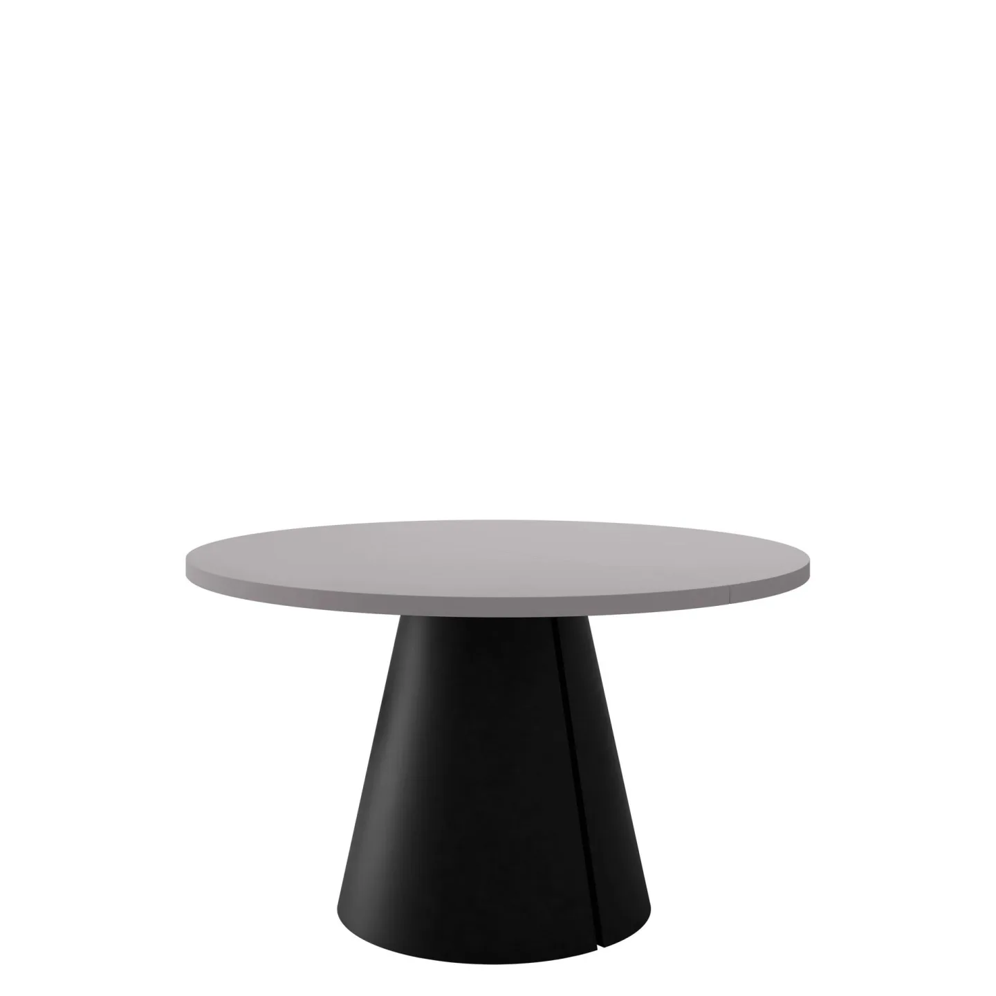 Aurion Matbord rund förlängningsbart 120-196 cm - svart, grå