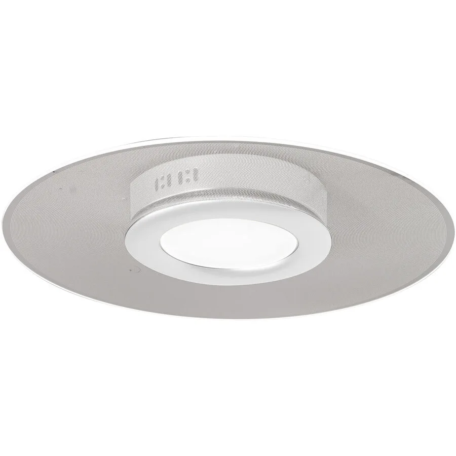 Deckenlampe Avleen Weiss 50 cm 7 cm - Material: Metall/Acryl - LED - Lichtfarbe: Warmweiss - LED Energiesparlampen