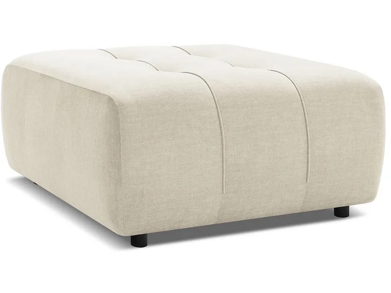 Hocker BOBOCHIC ARSENE 100x100x45cm samt beige