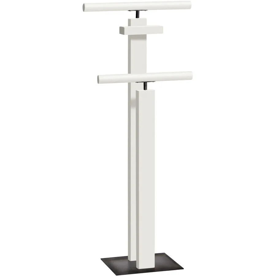 Hasena Herrendiener Claudio weiss, schmiedeisenfarbig Buche, Stahl B 45 cm
