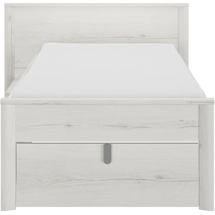 Kompaktbett Lugo Eiche Struktur Holzwerkstoff 90 x 200 cm