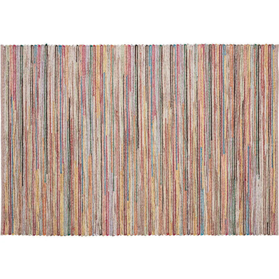Teppich Krimml bunt Farbverlauf Baumwolle 140 x 200 cm