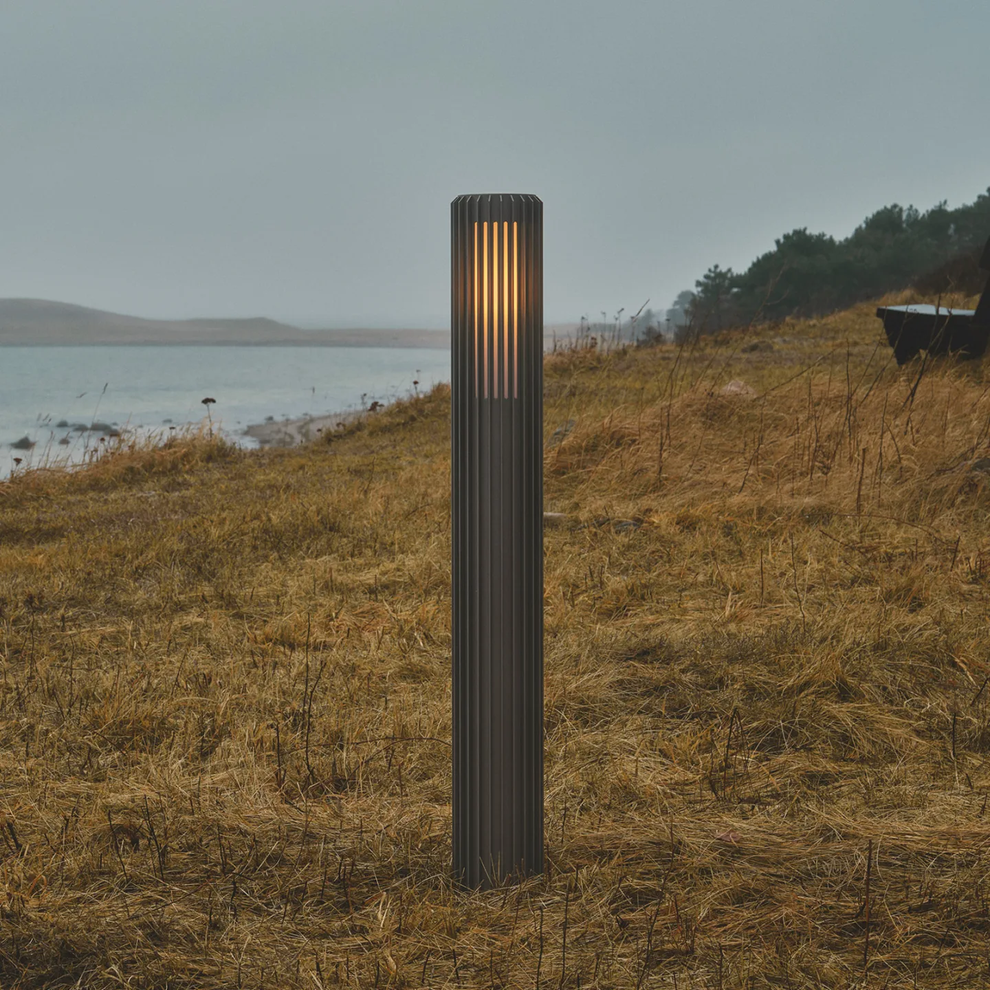 Aludra 95 hagebelysning Seaside Anthracite - Nordlux - Aluminium - Med en lyskilde