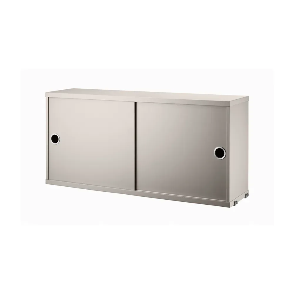 String String Schrank mit Schiebetür Beige, 78x20 cm