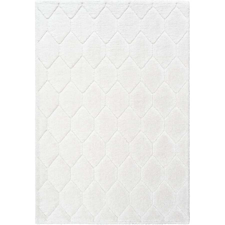 Teppich Ilay Weiss 80 cm 150 cm - Material: Polypropylen