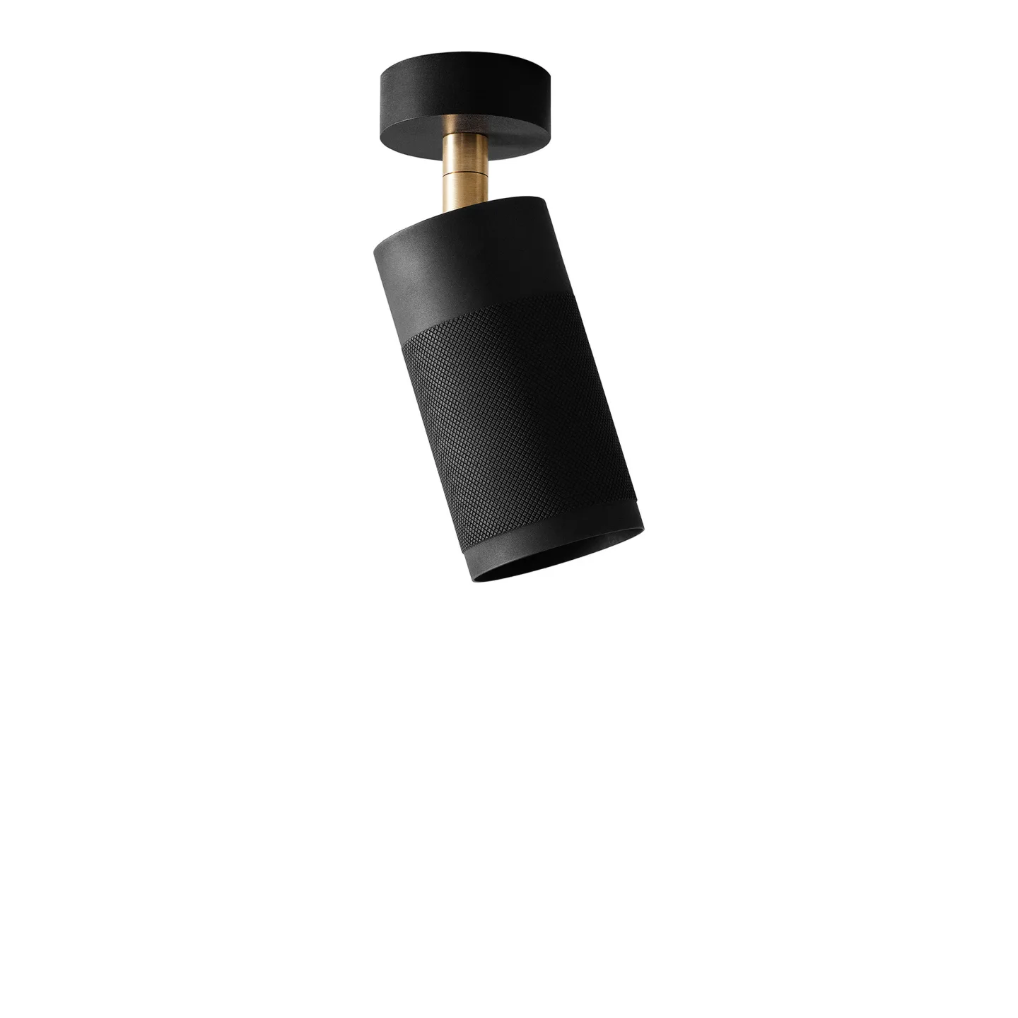 Thorup Copenhagen - Thorup Copenhagen Patrone Ceiling Spot Canopy, Black-Browned Brass, 120 mm - Spotlights - Kasper Thorup - Guld - Metall