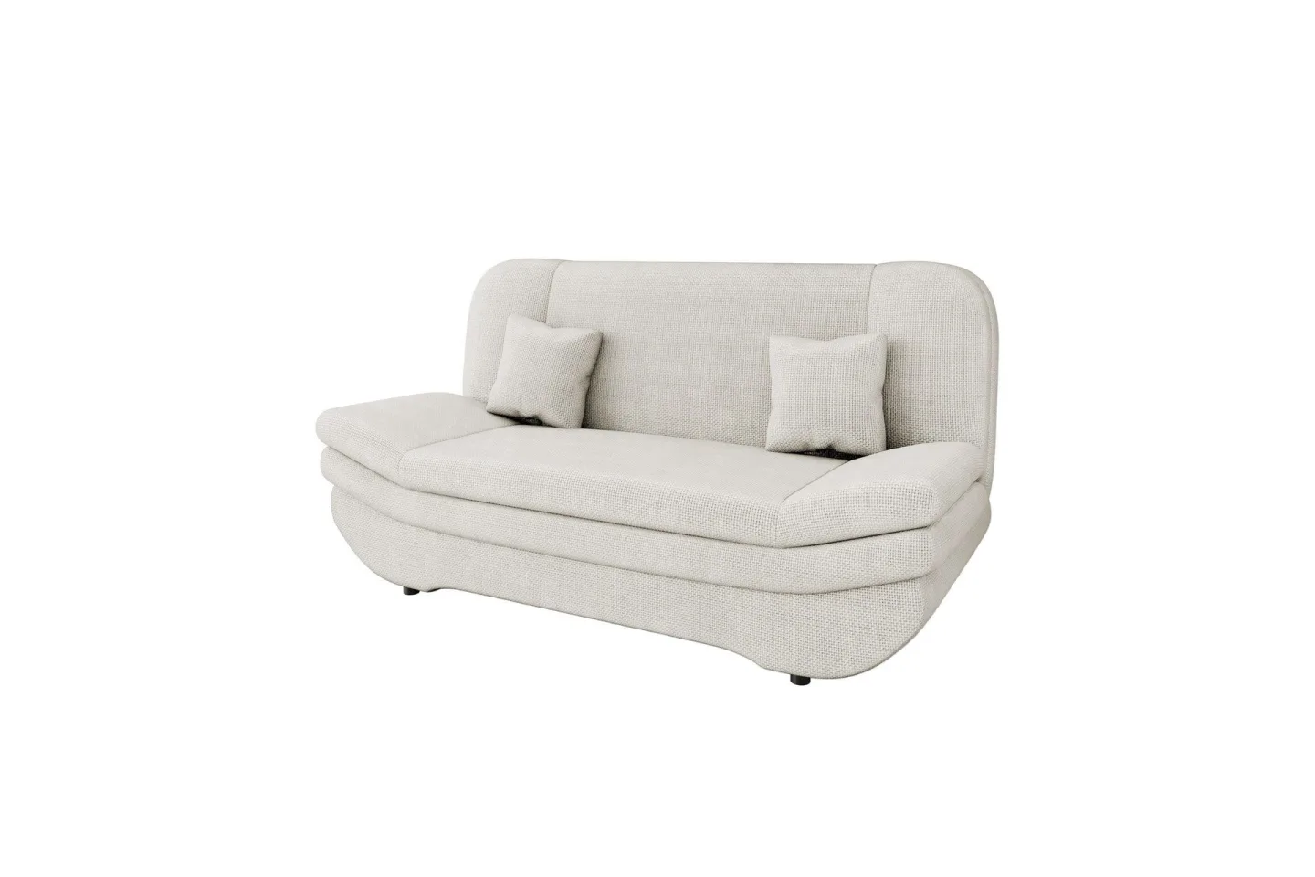 Figurelle Bäddsoffa 2-sits i Chenille - Vit
