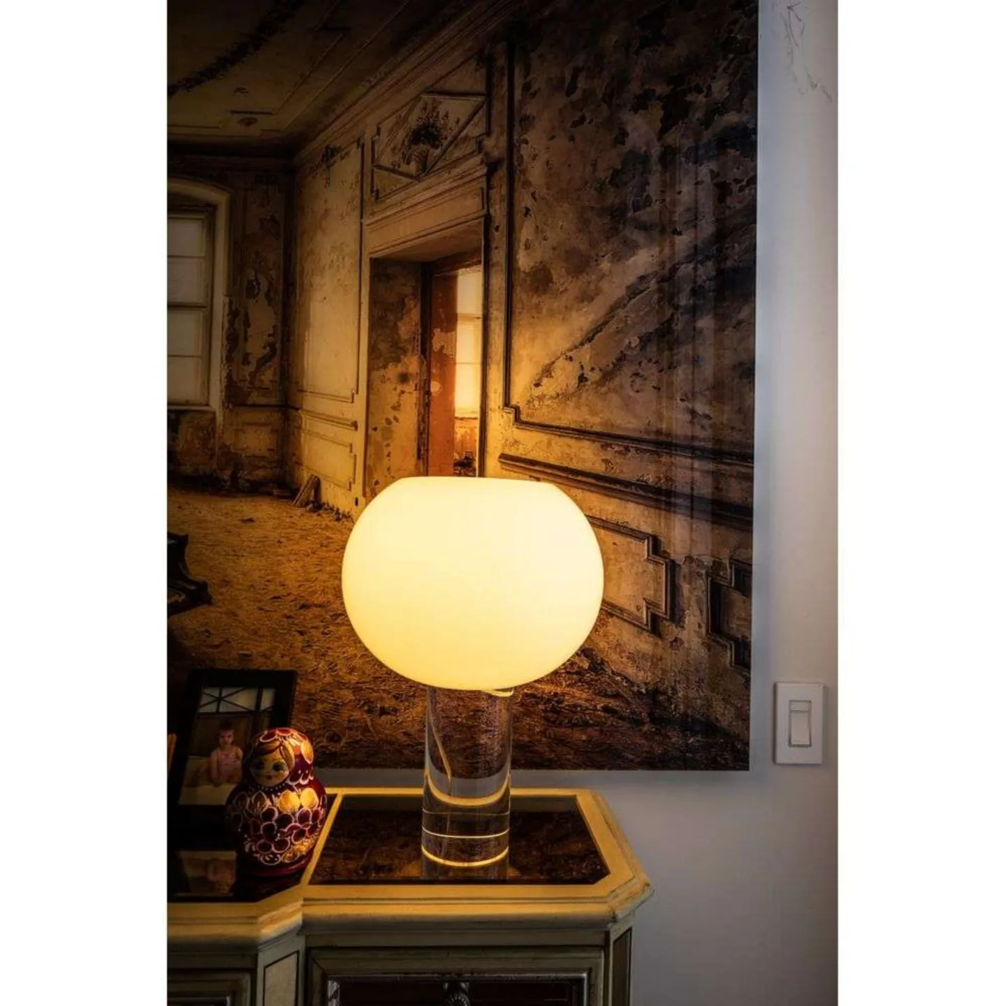 Buds 3 Tischleuchte Warm Weiß - Foscarini - Wohnzimmer - Glas
