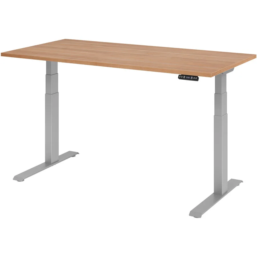 Schreibtisch Office nussbaum Holzwerkstoff B 160 T 80 cm