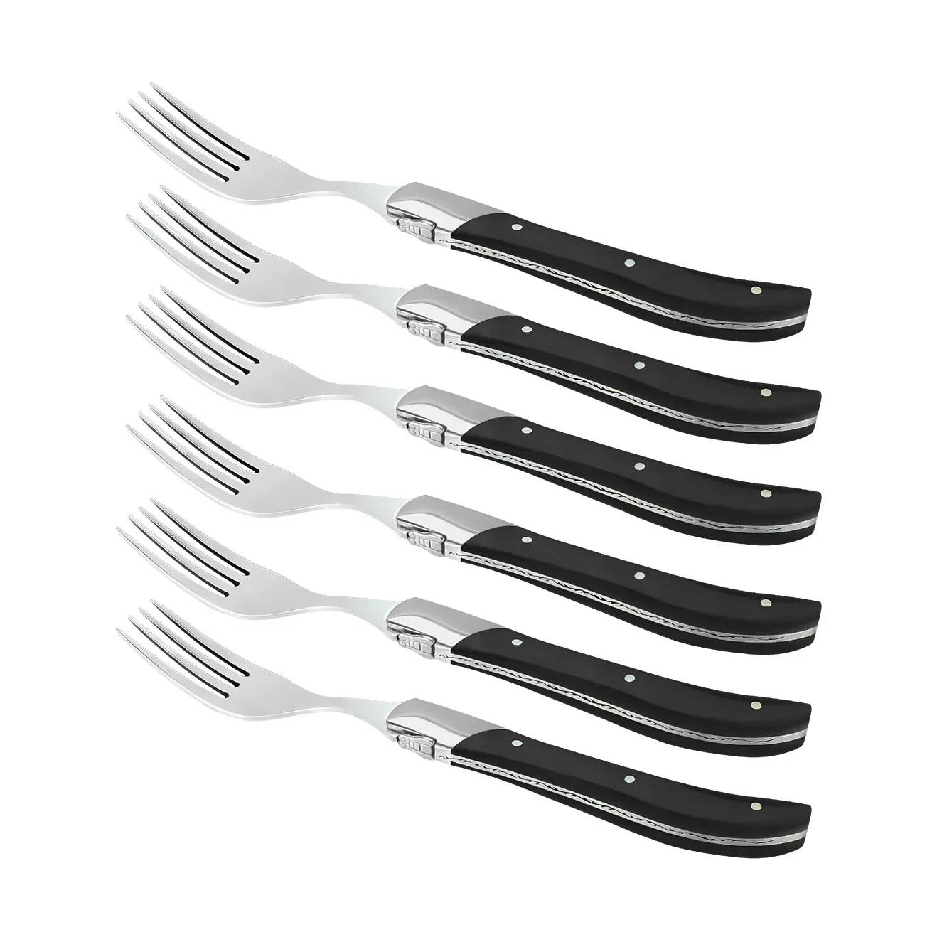 Hâws Laguiole By Hâws Grillmesser 6-pack Black Wood