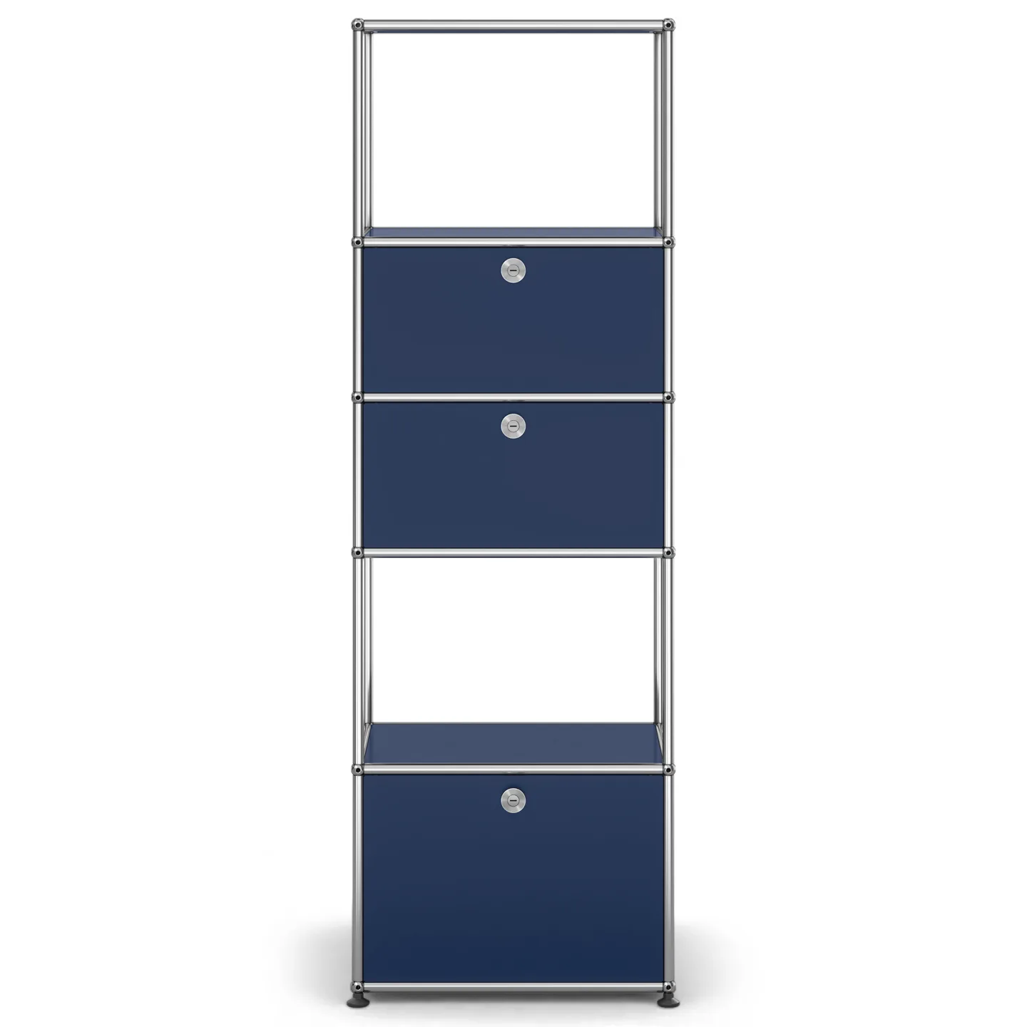 USM - USM Haller Shelf M52 Steel Blue - Skåp och vitrinskåp - Fritz Haller & Paul Schärer - Blå - Metall