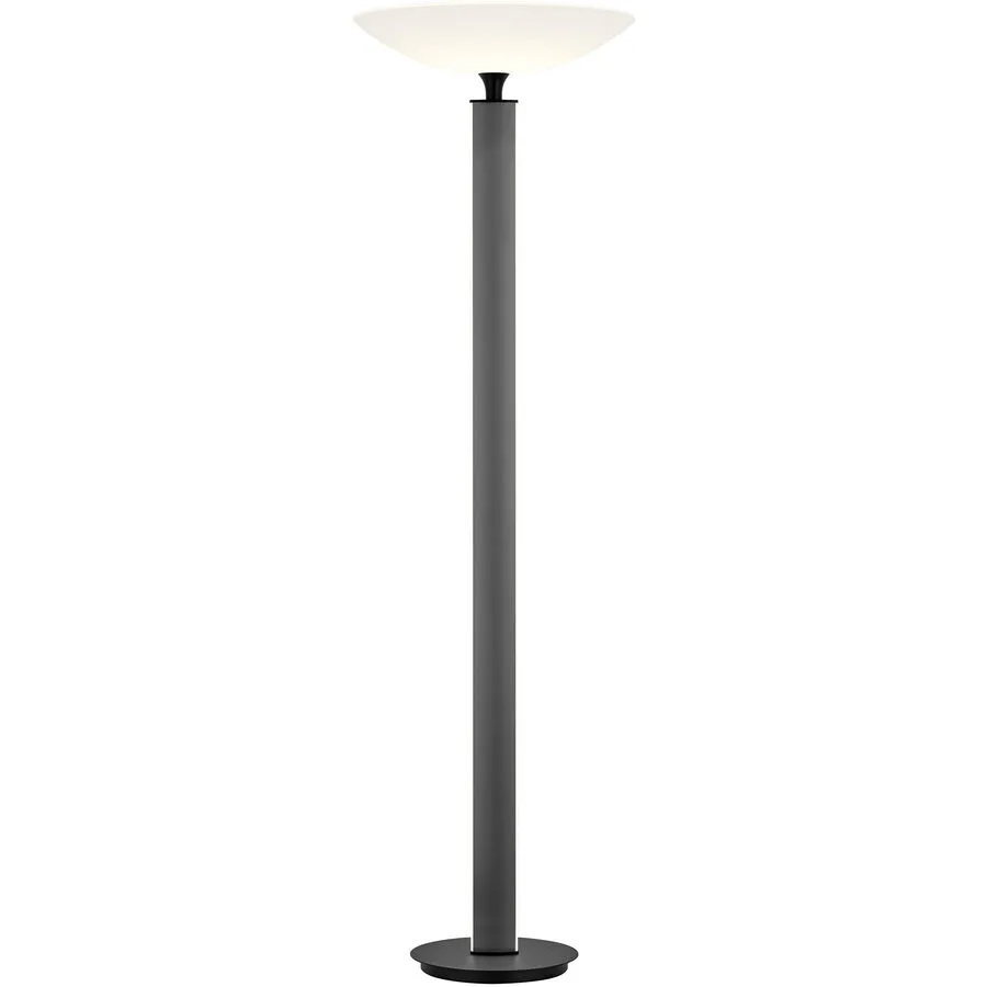 Designer-Stehlampe Bankamp Logan anthrazit dimmbar H 180 cm - Farbe: Anthrazit eloxiert - LED - Lichtfarbe: Extra warmweiss - Material:
