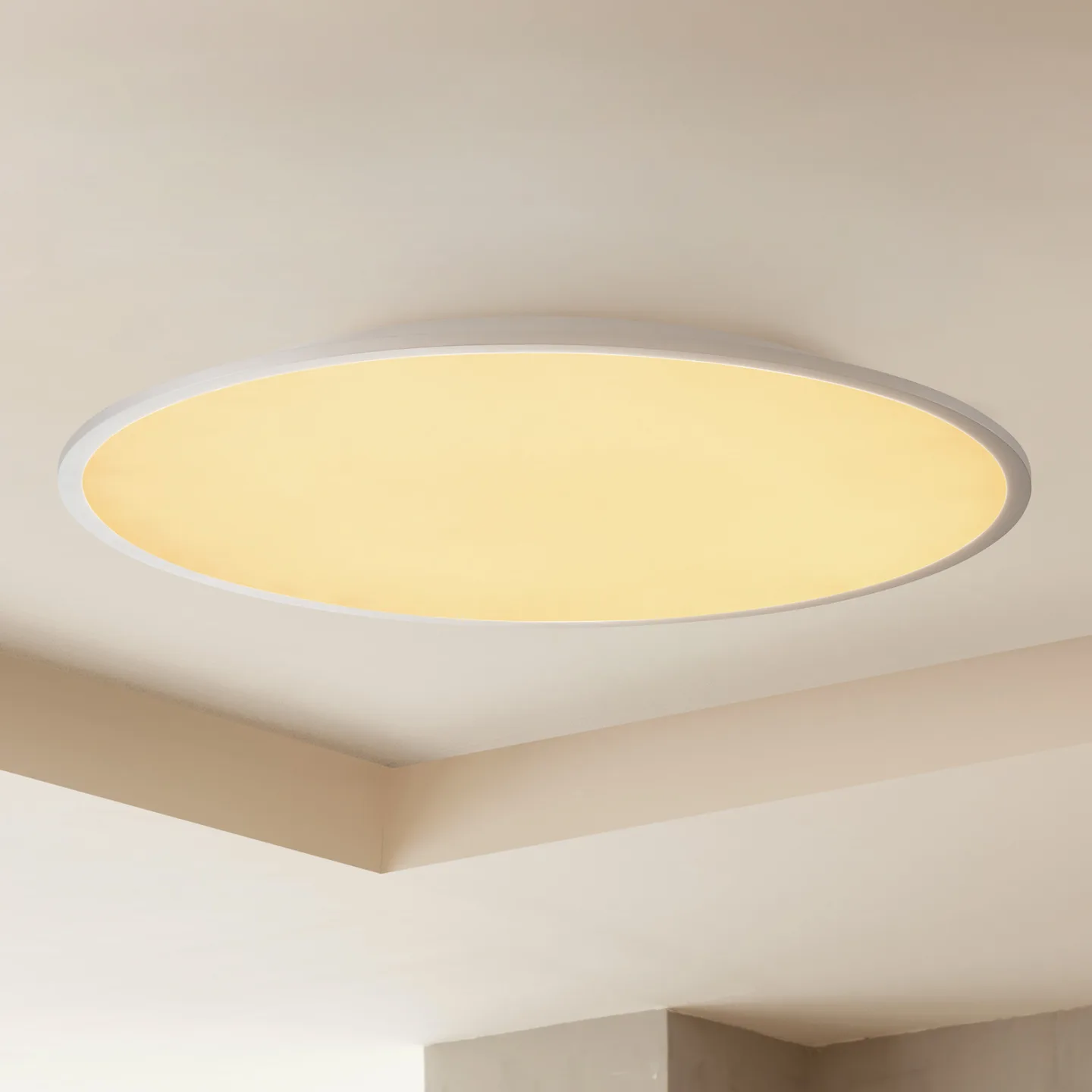 Narima LED Deckenleuchte CCT Ø80 White/Silver - Lindby - Küche - Modern - Kunststoff - Rund