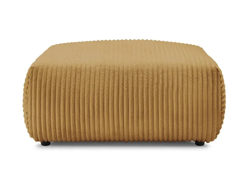 Hocker BOBOCHIC LUCIEN 108x108x46cm cord-stoff gelb