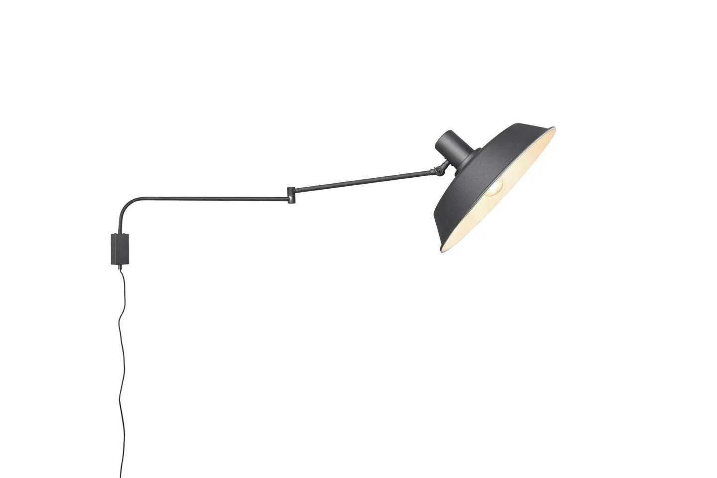 Bolder Vägglampa E27 mattsvart - Matt svart