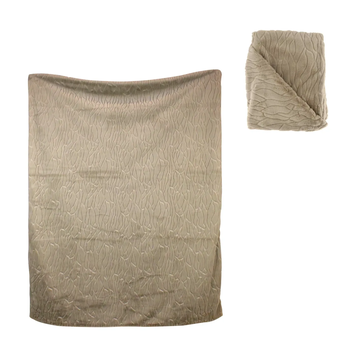 Decofinder Plaid Warmes Grau 170x130 cm | Schubiger Möbel