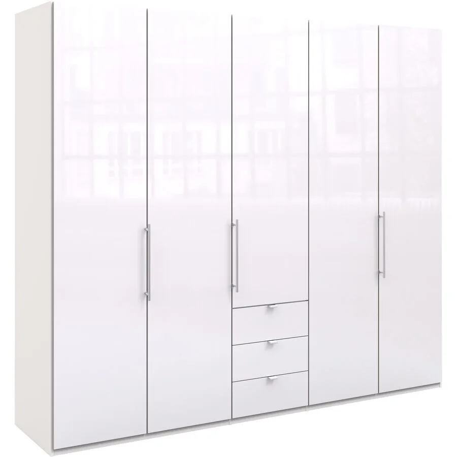 Kleiderschrank Folt weiss Holzwerkstoff B 250 cm